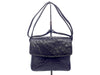 LOEWE Ostrich Gold Hardware Black Shoulder Bag