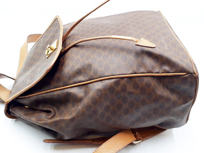 CELINE Macadam Gold Hardware Leather Backpack