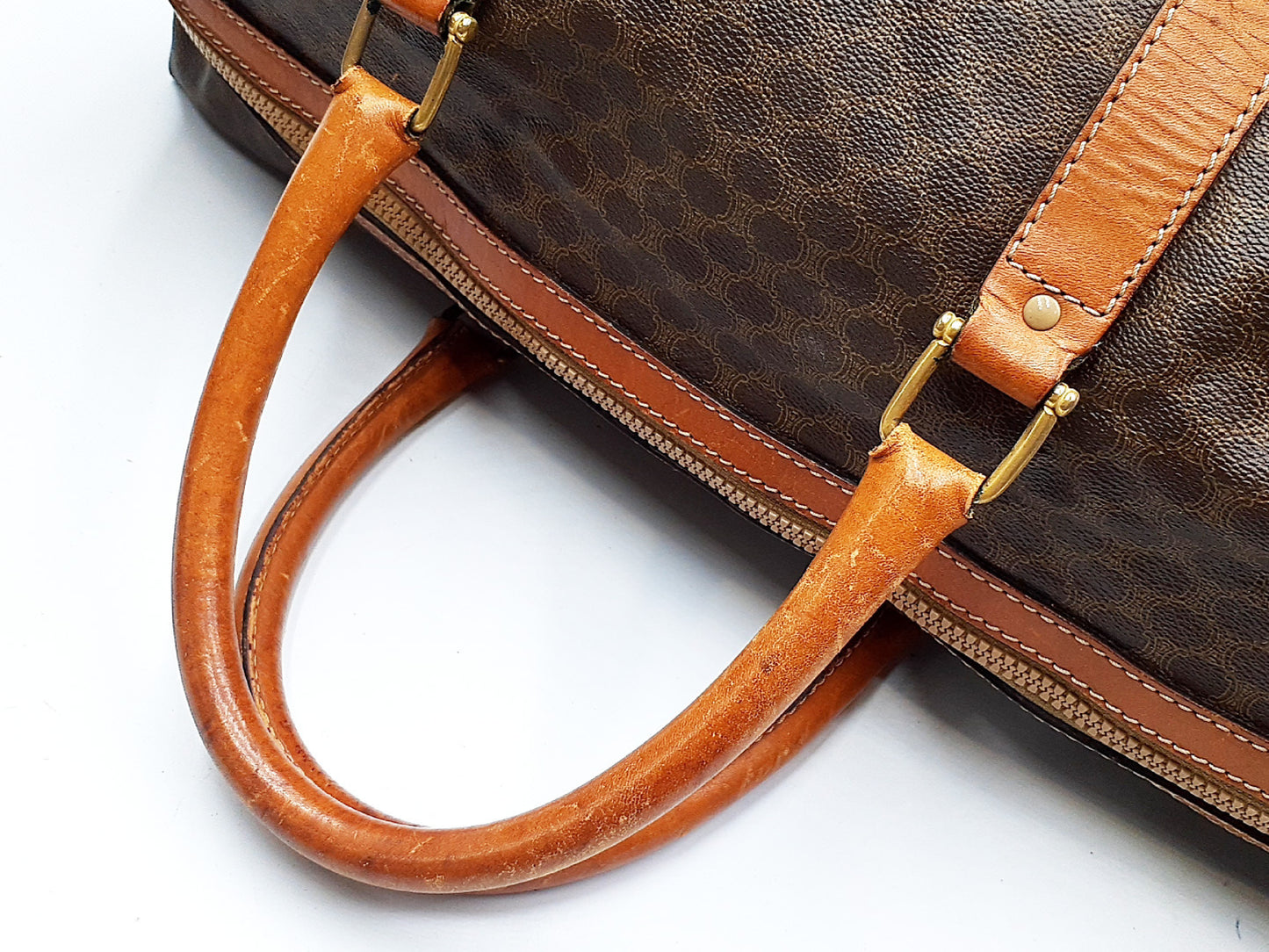 CELINE 4-Piece Macadam Leather Vintage Bag Set