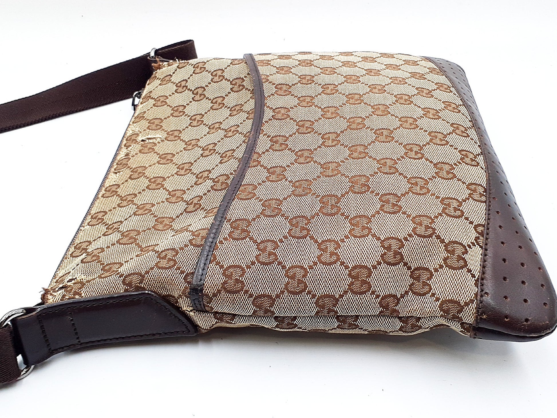 GUCCI GG Imprime 4-Piece Set: GG Imprime GG Canvas Leather Tote, Leather Shoulder Bag, Leather Handbag