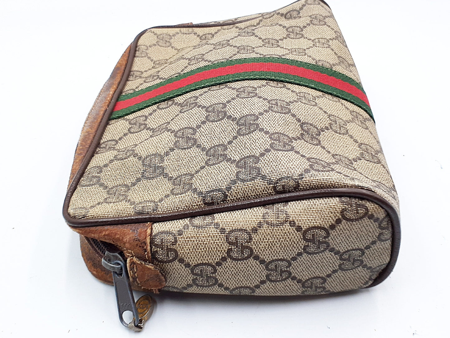 GUCCI GG Supreme 4-Piece Set, GG Supreme Sherry Line Leather with Gold Hardware, Second Bag