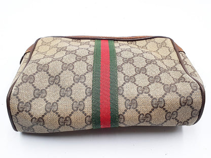 GUCCI GG Supreme 4-Piece Set, GG Supreme Sherry Line Leather with Gold Hardware, Second Bag