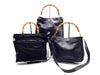 GUCCI Bamboo 3-Piece Set Bamboo 2-Way Shoulder Bag Leather Shoulder Bag