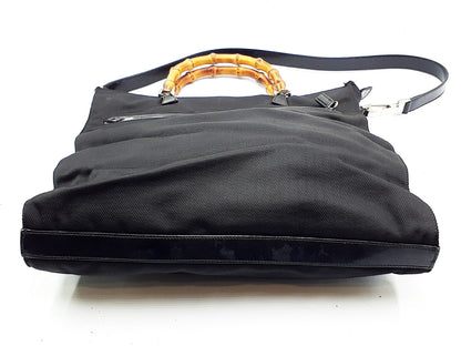 GUCCI Bamboo 3-Piece Set Bamboo 2-Way Shoulder Bag Leather Shoulder Bag