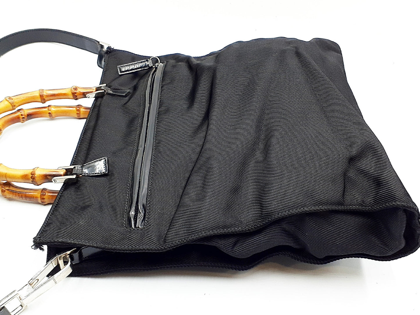 GUCCI Bamboo 3-Piece Set Bamboo 2-Way Shoulder Bag Leather Shoulder Bag