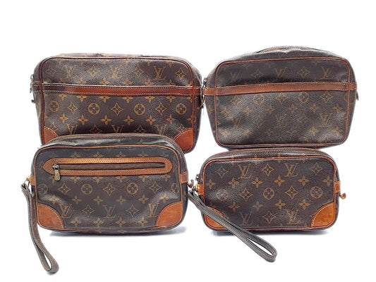 LOUIS VUITTON Monogram 4-Piece Set: Monogram Marly Dragonne, Compiègne 28, and Compiègne 23 Second Bag