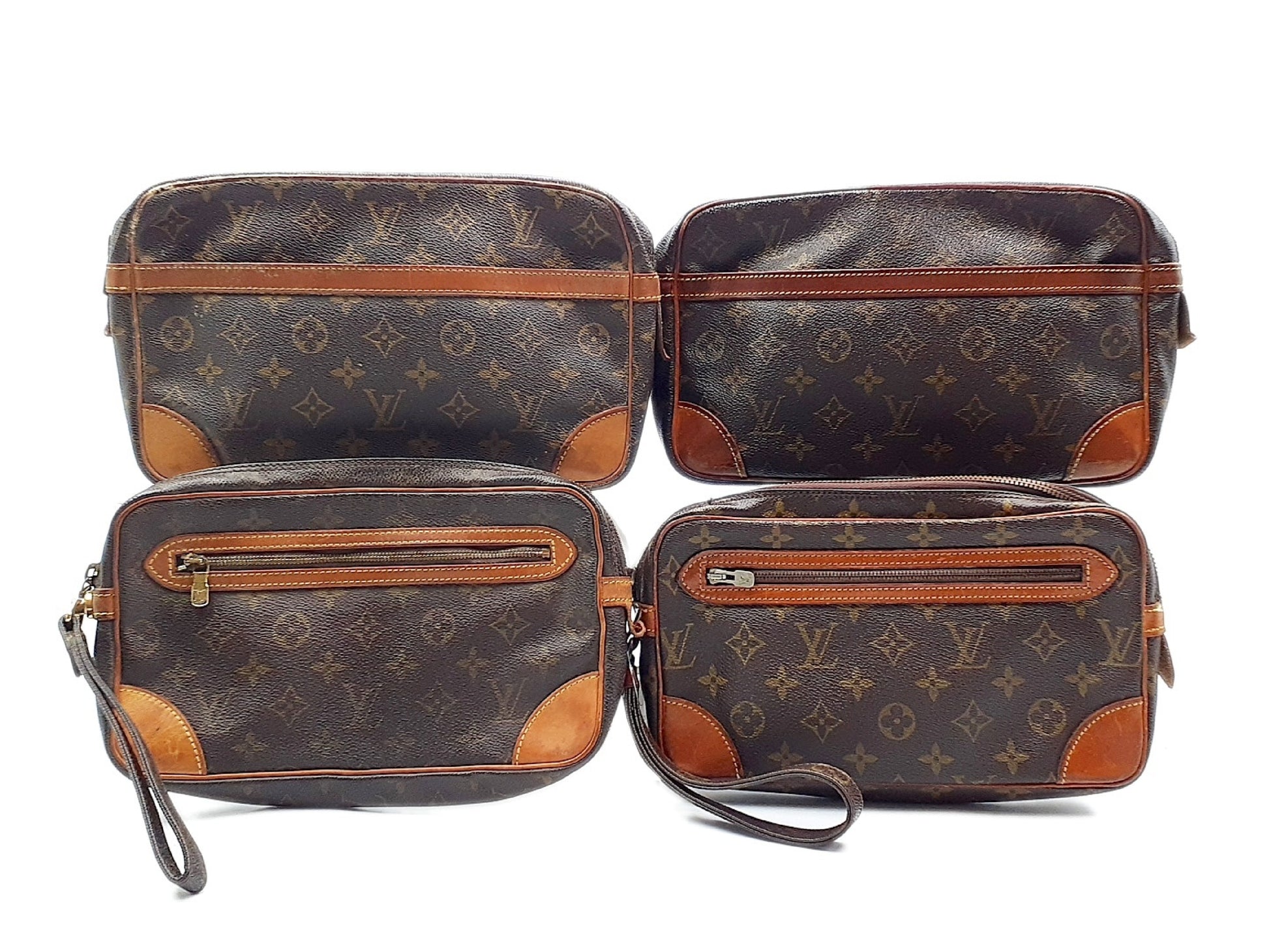 LOUIS VUITTON Monogram 4-Piece Set Monogram Marly Dragonne Compiègne 28 Second Bag
