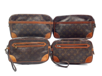 LOUIS VUITTON Monogram 4-Piece Set Monogram Marly Dragonne Compiègne 28 Second Bag