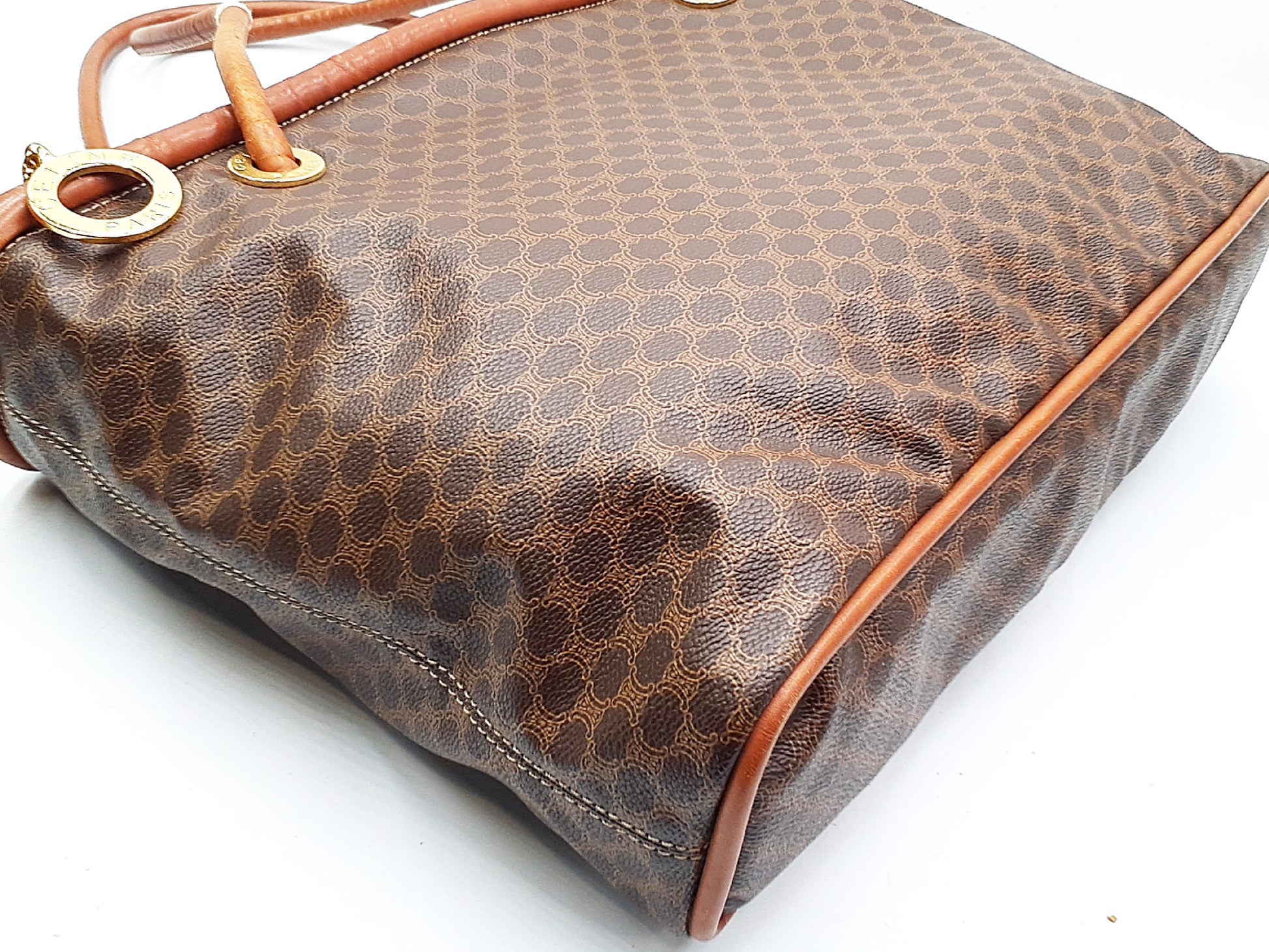 CELINE 4-Piece Macadam Leather Vintage Bag Set