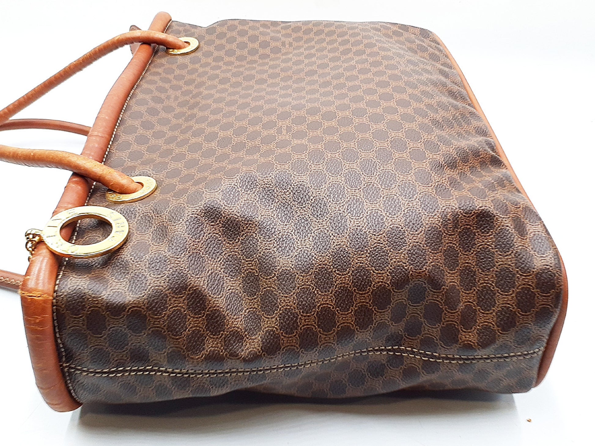 CELINE 4-Piece Macadam Leather Vintage Bag Set