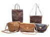 CELINE 5-Piece Macadam Leather Vintage Bag Set