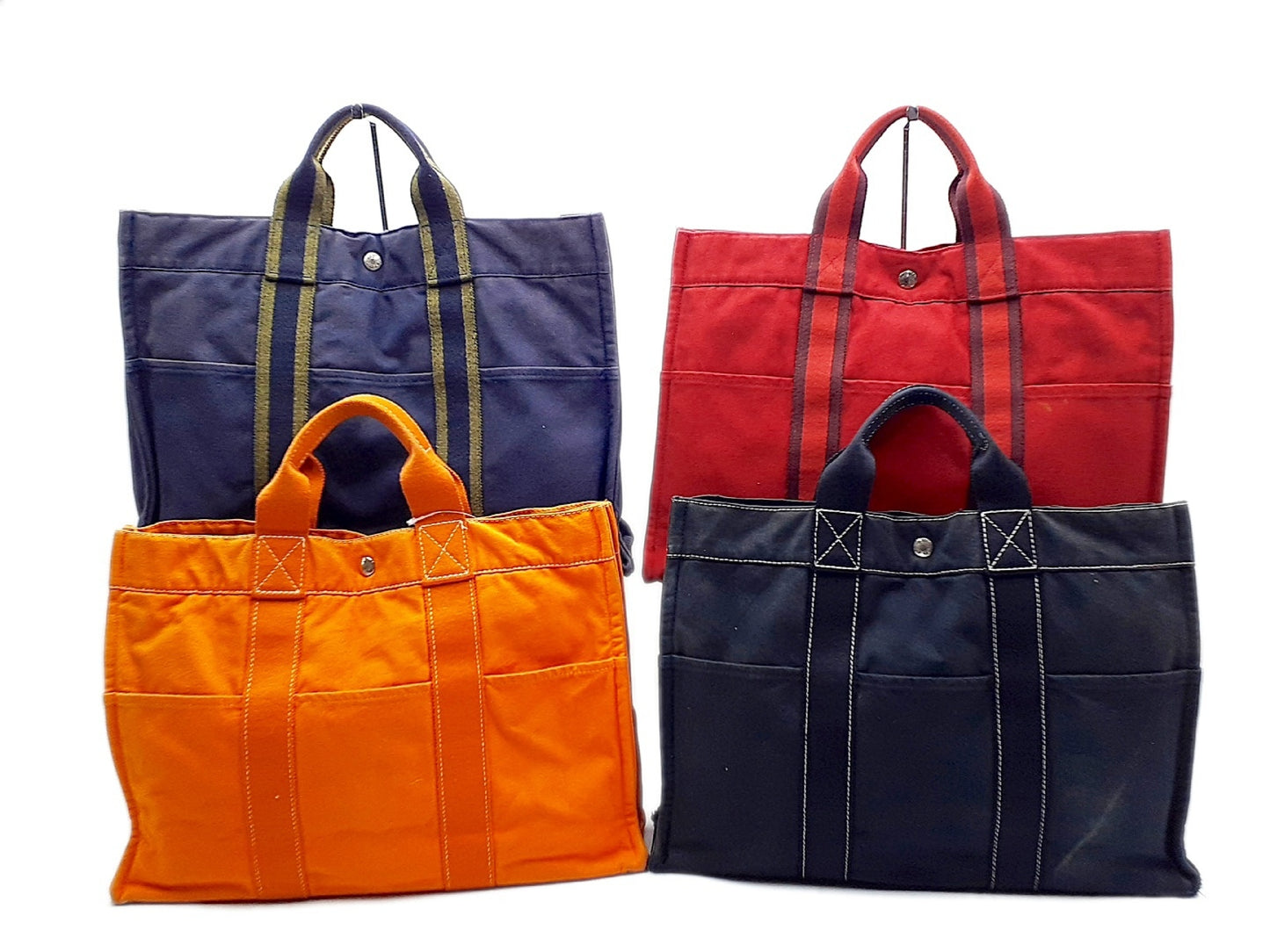 HERMES 4-piece set: Foul Tou MM, Deauville MM, Hawaii limited edition bag