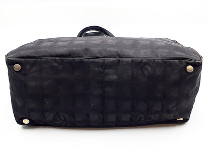 CHANEL New Travel Line All Black All Stickers 3-Piece Bag Set