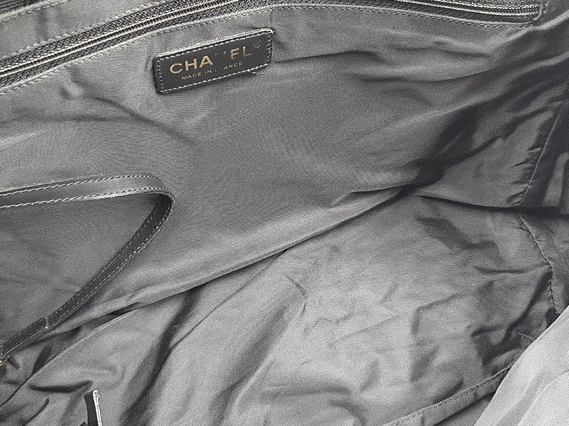 CHANEL New Travel Line All Black All Stickers 3-Piece Bag Set