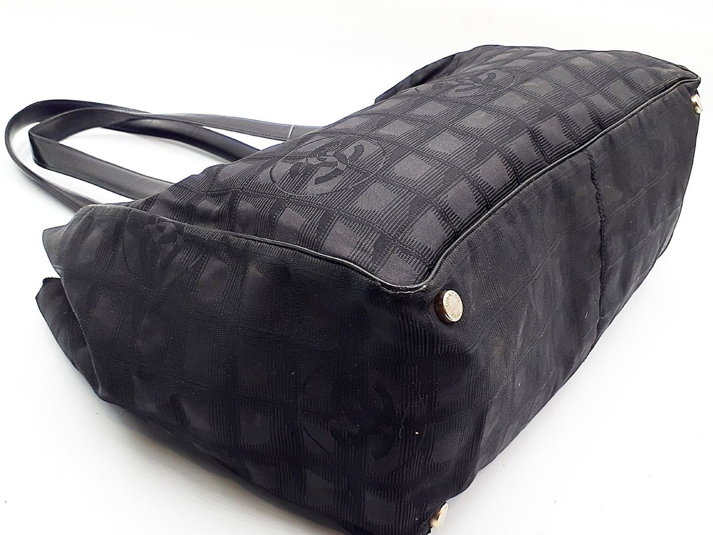 CHANEL New Travel Line All Black All Stickers 3-Piece Bag Set