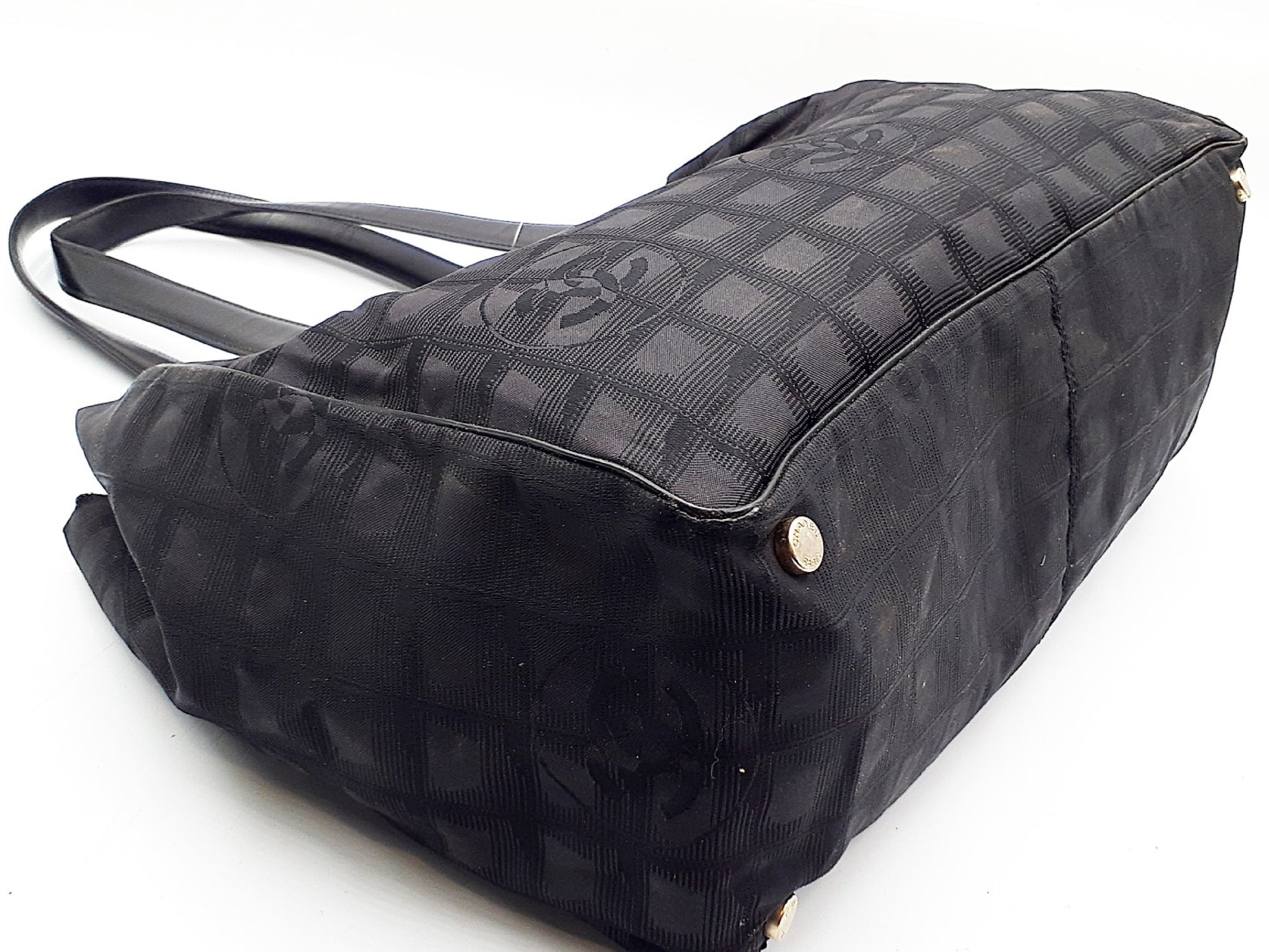 CHANEL New Travel Line All Black All Stickers 3-Piece Bag Set