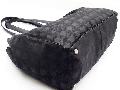 CHANEL New Travel Line All Black All Stickers 3-Piece Bag Set