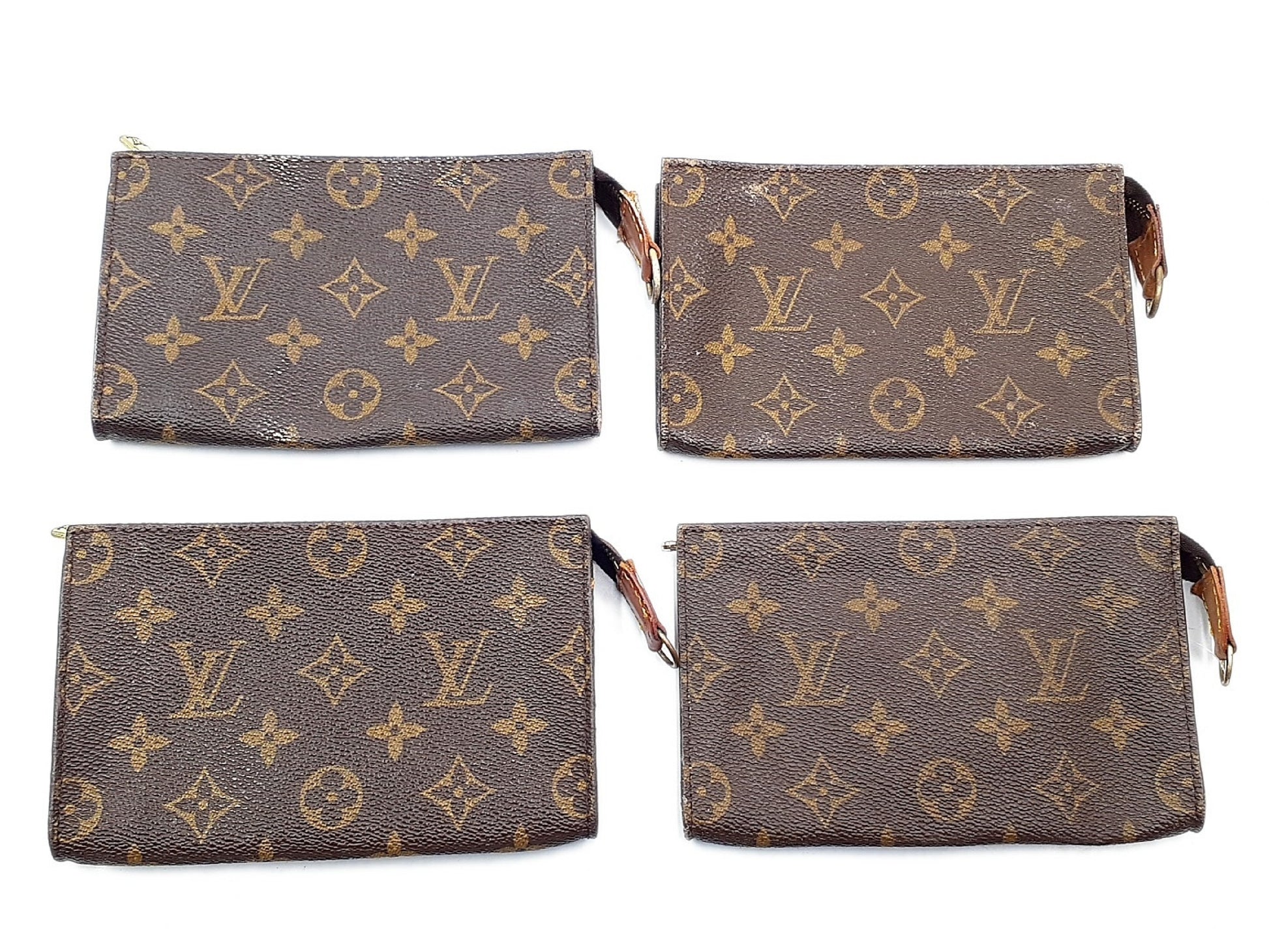 LOUIS VUITTON 4-Piece Monogram Bucket Pouch Set