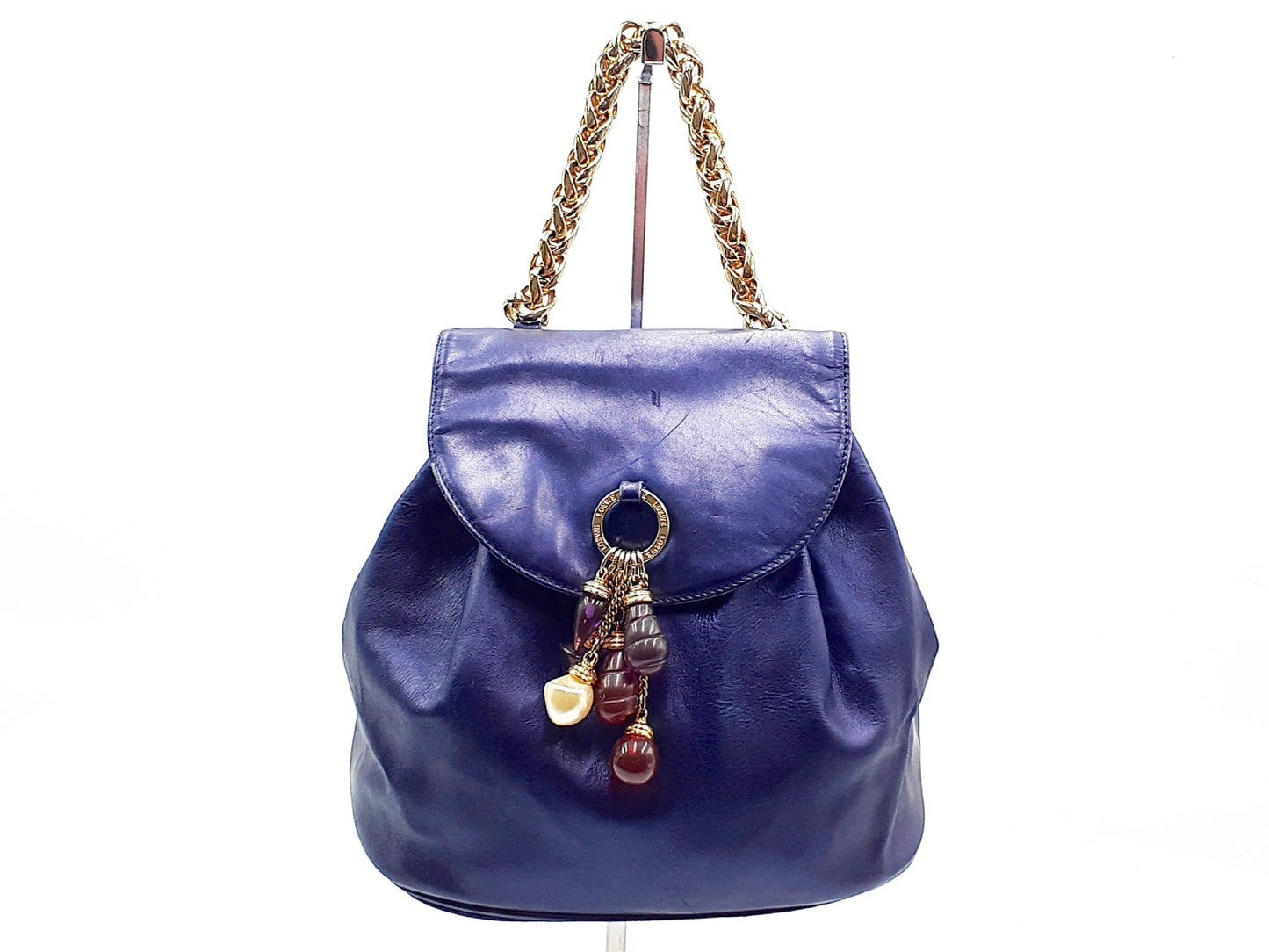 LOEWE Chain Leather Gold Hardware Vintage Handbag