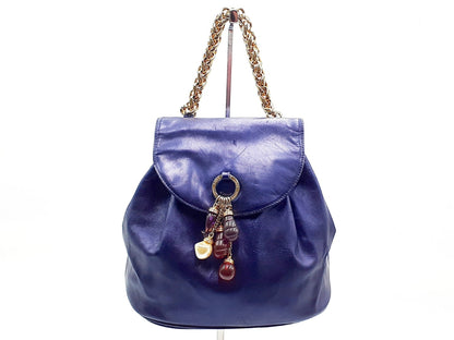 LOEWE Chain Leather Gold Hardware Vintage Handbag