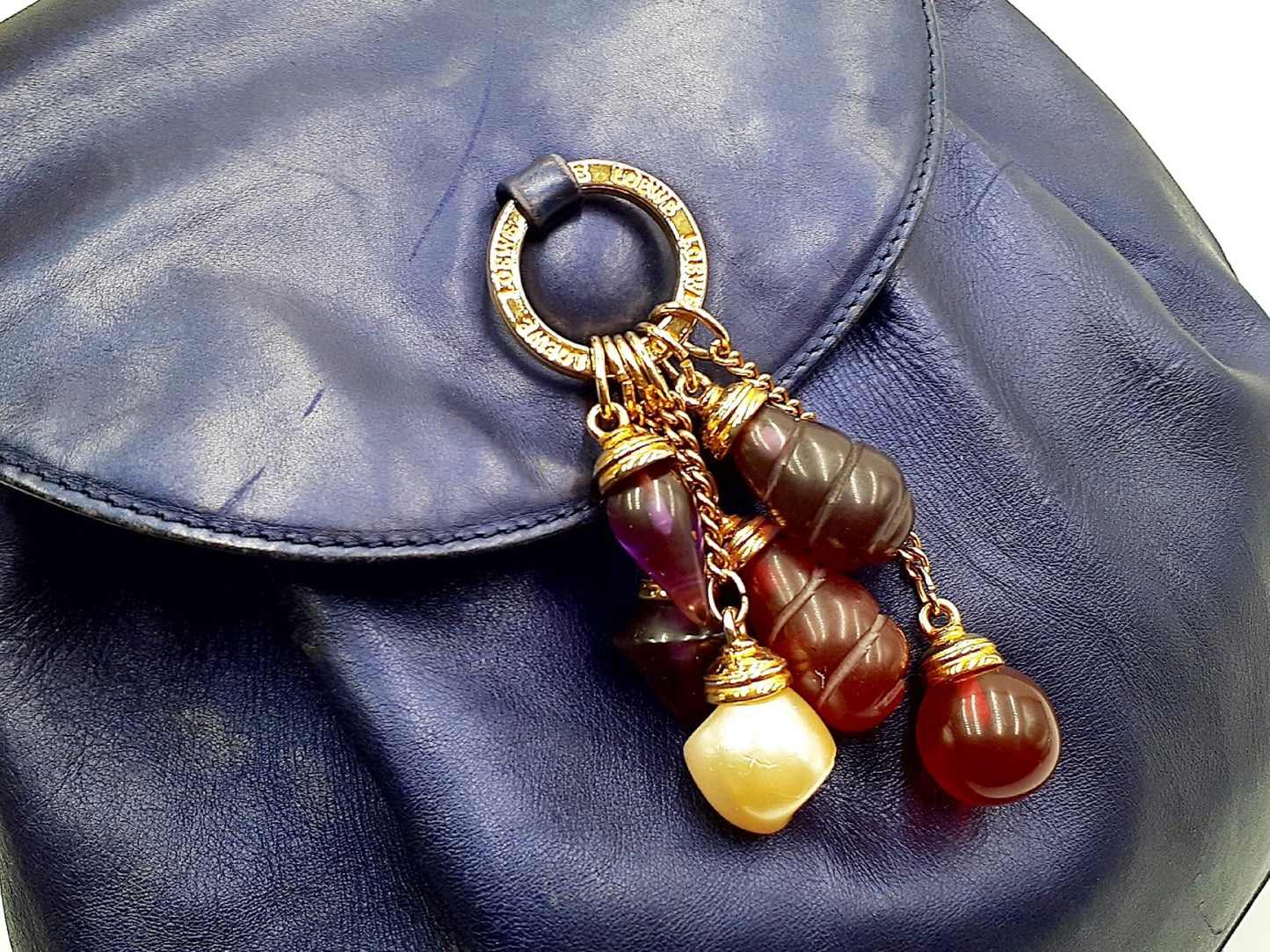 LOEWE Chain Leather Gold Hardware Vintage Handbag