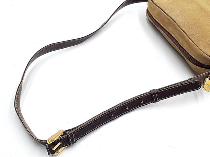 LOEWE Anagram Gold Hardware Leather Shoulder Bag