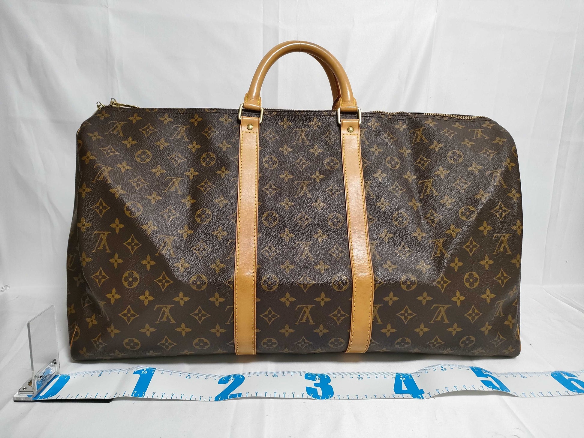 LOUIS VUITTON Monogram M41424 Keepall 55 Boston Bag