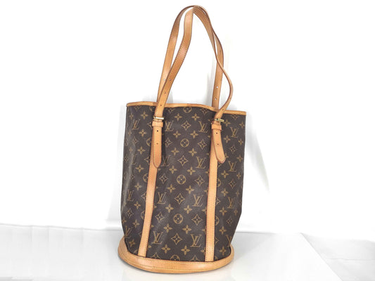 LOUIS VUITTON Monogram Louis Vuitton M42236 Monogram Bucket GM Brown Hand Tote Bag