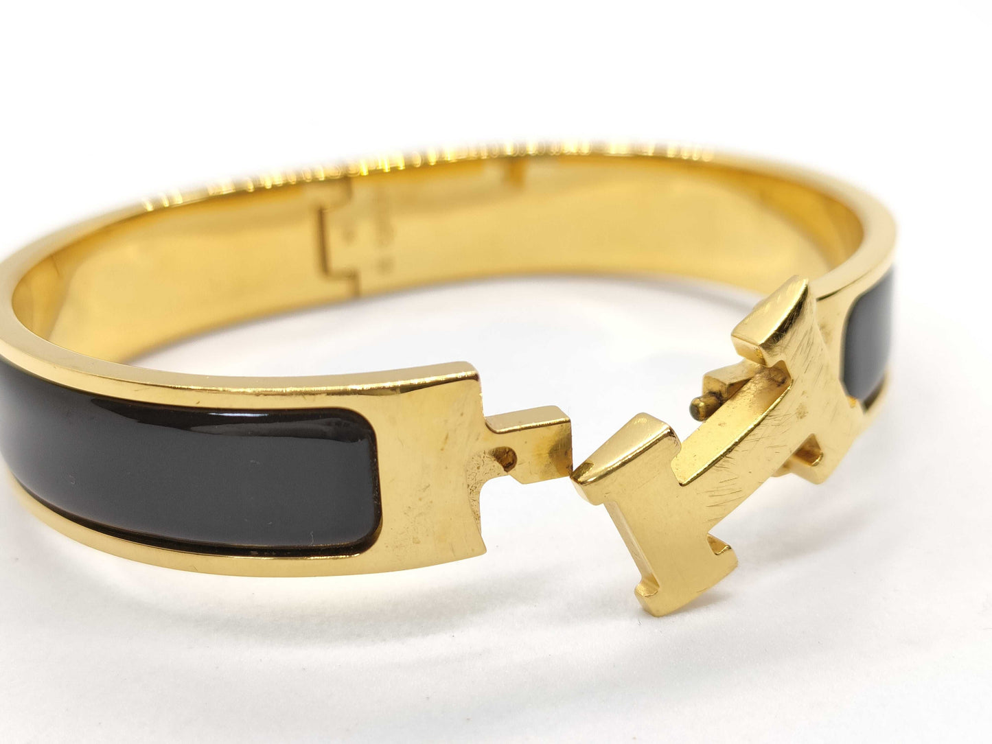 HERMES Click H Gold GP Bracelet Bangle Accessories Bracelets & Bangles