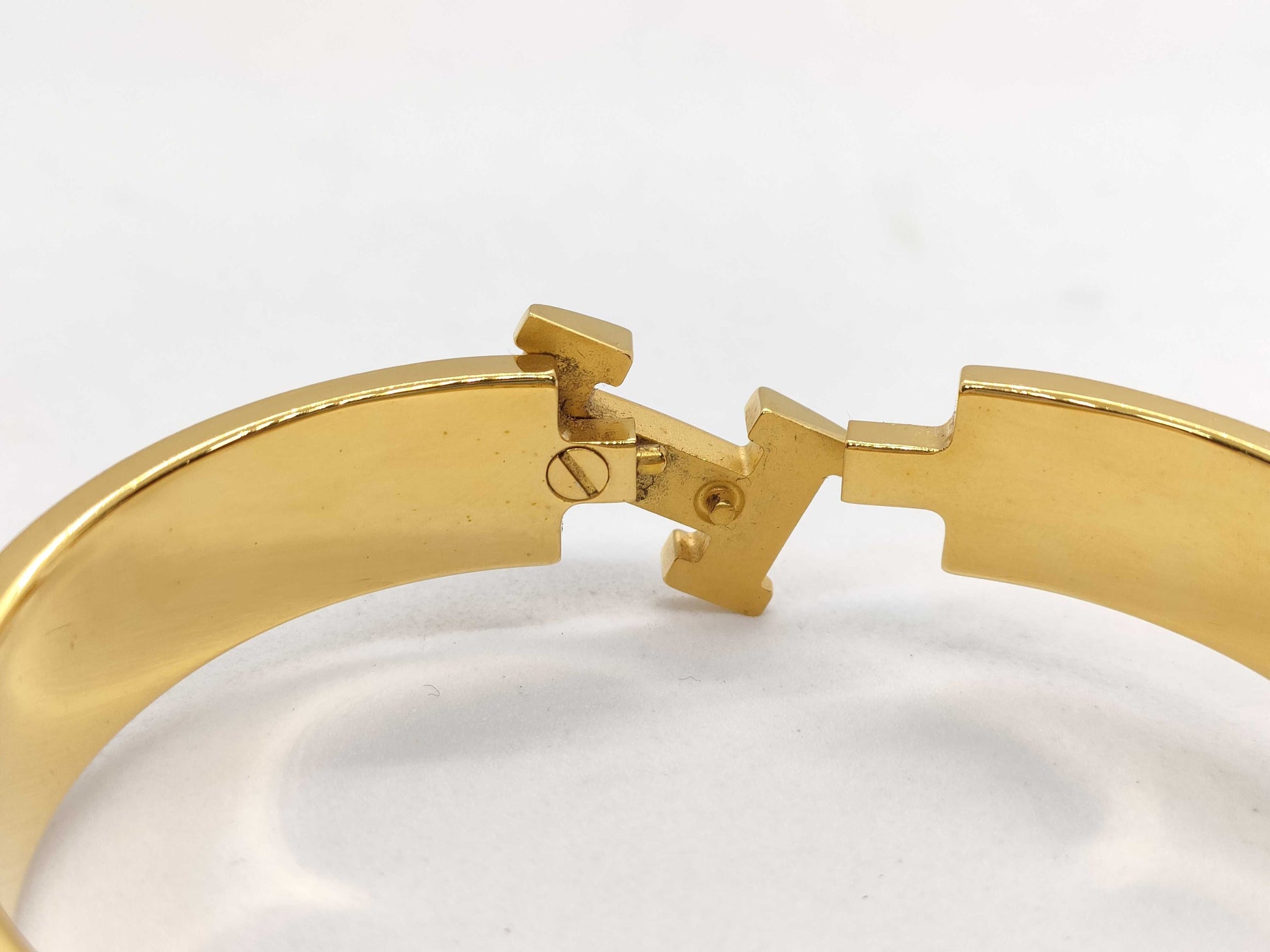 HERMES Click H Gold GP Bracelet Bangle Accessories Bracelets & Bangles