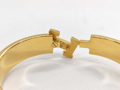 HERMES Click H Gold GP Bracelet Bangle Accessories Bracelets & Bangles