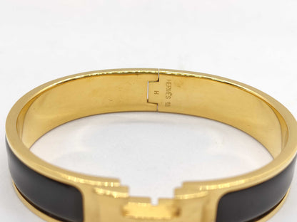 HERMES Click H Gold GP Bracelet Bangle Accessories Bracelets & Bangles