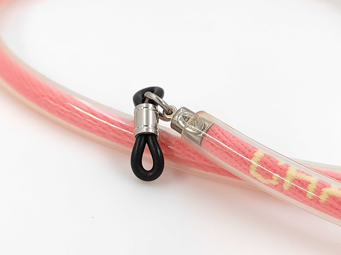 CHANEL Glasses Strap Logo Pink Glass Cord A14580 Accessories Necklace