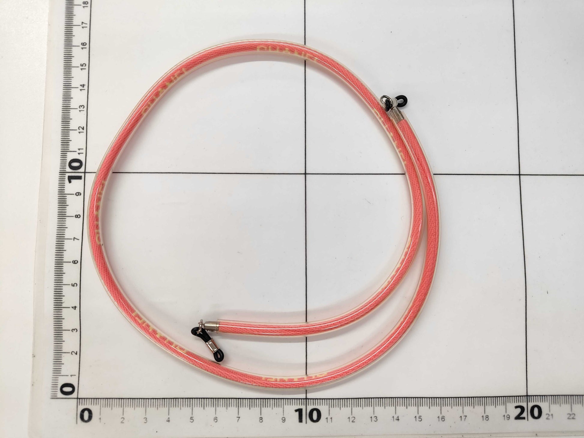 CHANEL Glasses Strap Logo Pink Glass Cord A14580 Accessories Necklace
