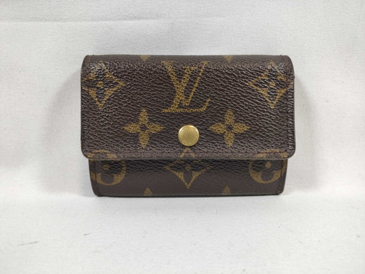 LOUIS VUITTON Monogram Louis Vuitton M61930 Monogram Porte Monnaie Plat Coin Case Wallet Coin Case