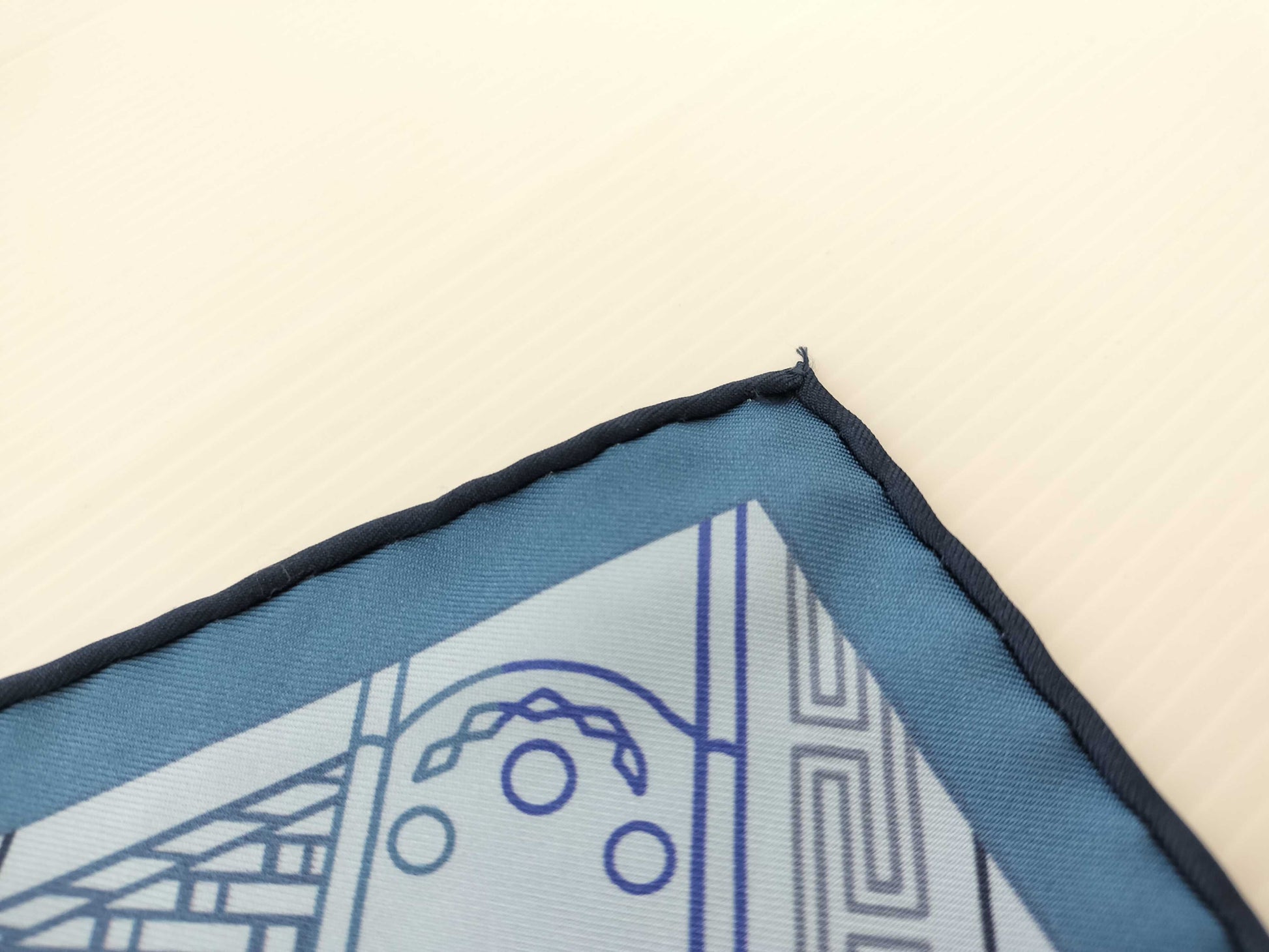 HERMES Carré 70 Blue Etrier Limis 100% Silk Scarf Accessory Scarf