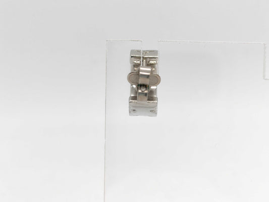 LOUIS VUITTON M02226 LV Mosaic Silver GP Earring 