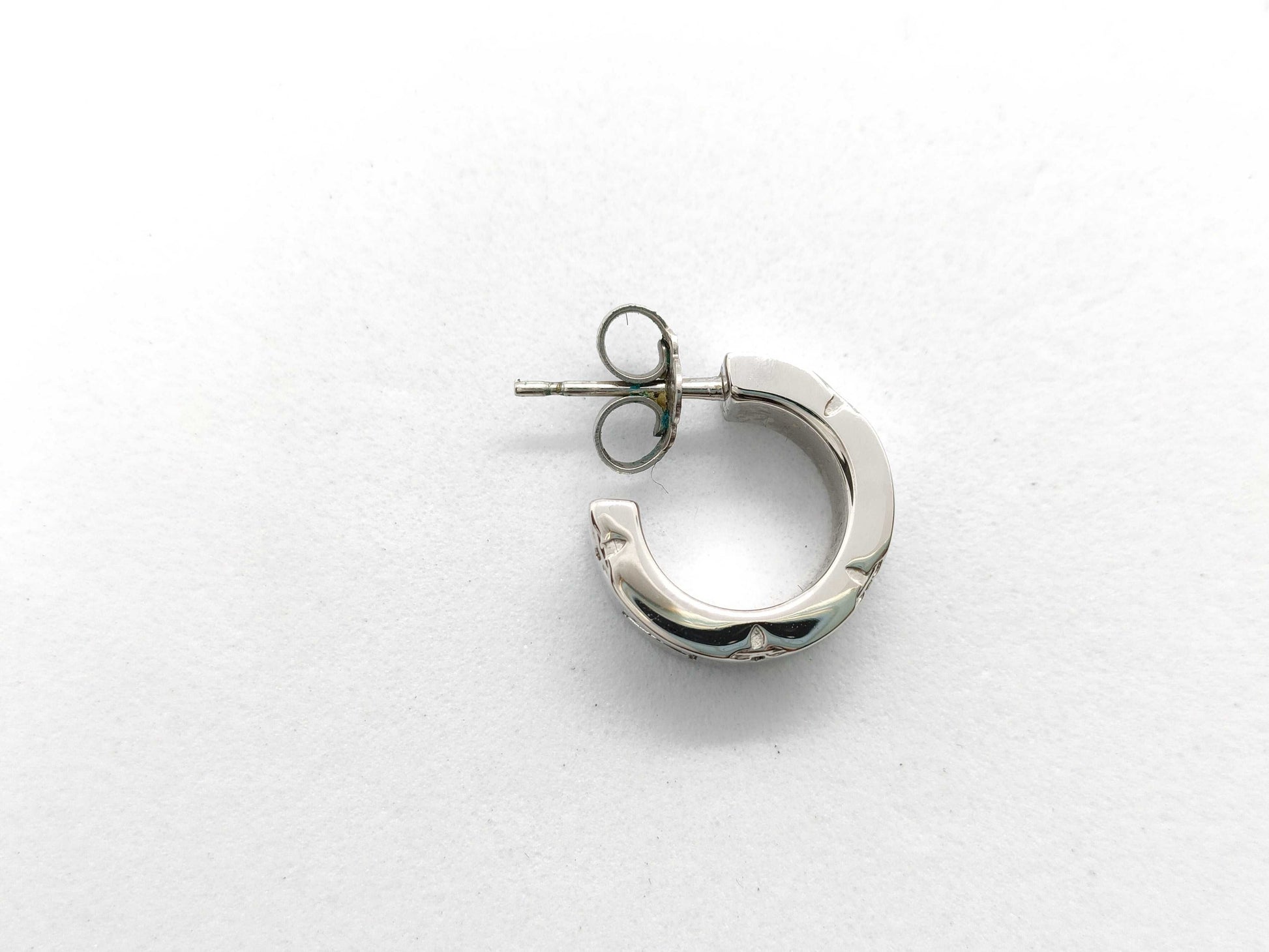 LOUIS VUITTON M02226 LV Mosaic Silver GP Earring 