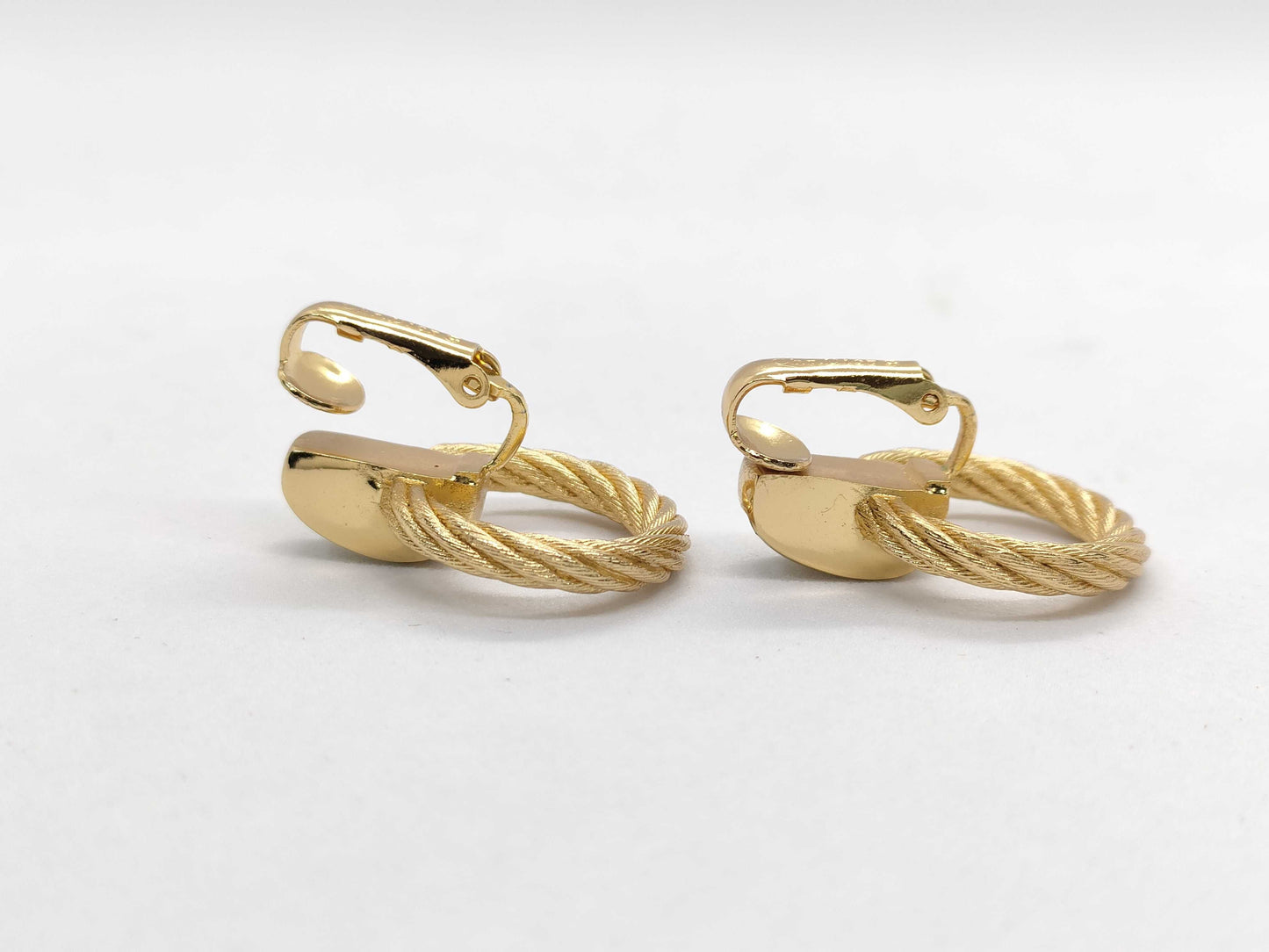 Dior Christian Dior CHRISTIAN DIOR Gold Rhinestone Earrings Accessories Earrings