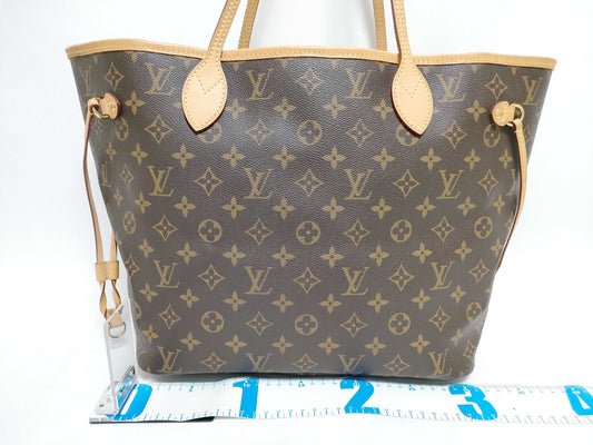 LOUIS VUITTON Monogram Louis Vuitton M40156 Monogram Neverfull MM Hand Tote Bag