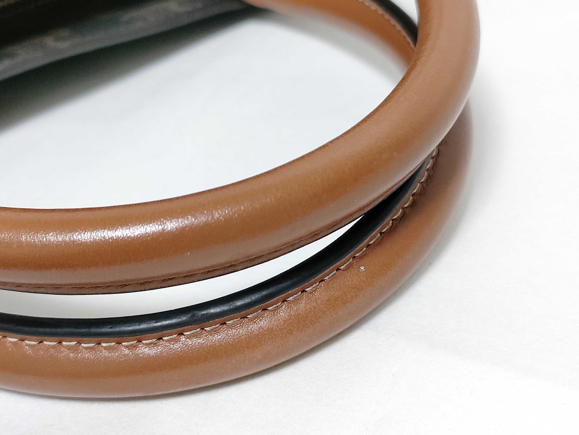 CELINE Vertical Cabas Logo Triomphe Brown PVC and Leather Handbag 2-Way Shoulder Bag