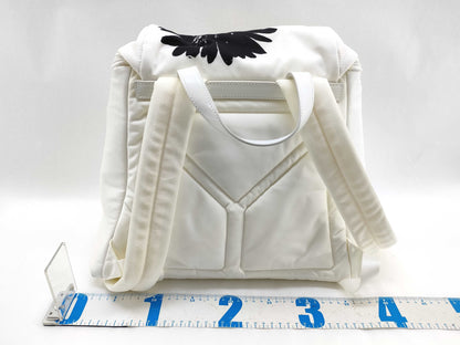 PRADA Nylon Prada Backpack White Backpack