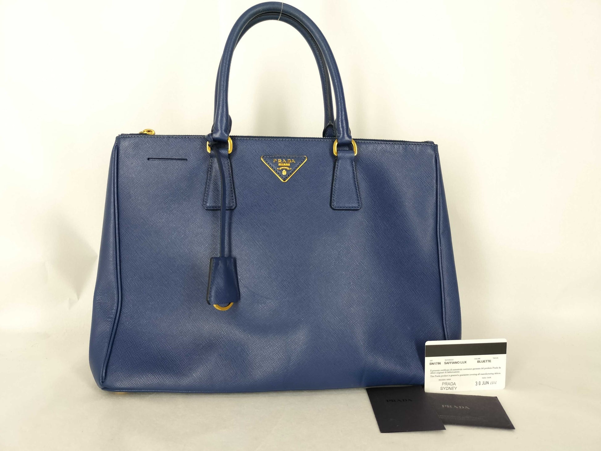 PRADA Prada Saffiano Leather Tote Bag