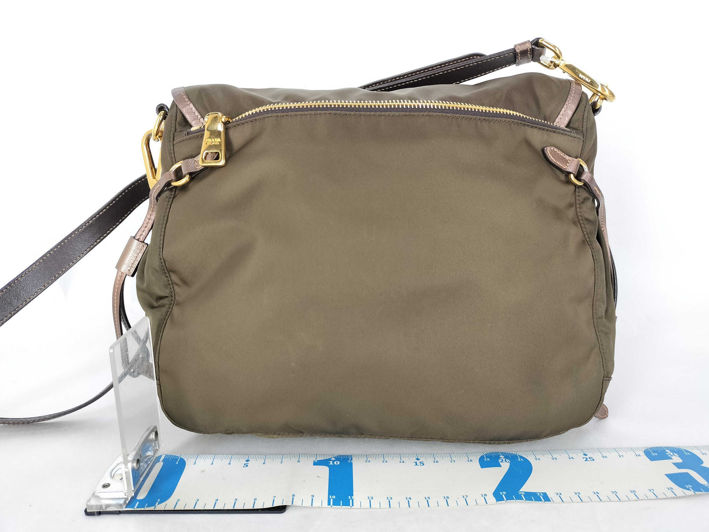 PRADA Nylon Prada Nylon Shoulder Bag Khaki Shoulder Bag