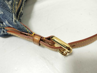 LOUIS VUITTON Monogram Denim LOUIS VUITTON Baggy PM Monogram Denim M95049 Handbag