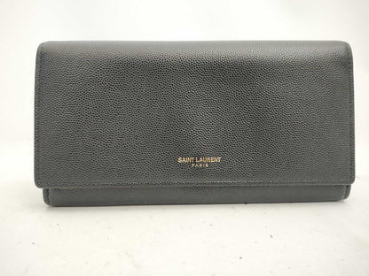 SAINT LAURENT Saint Laurent Long Wallet Black Wallet
