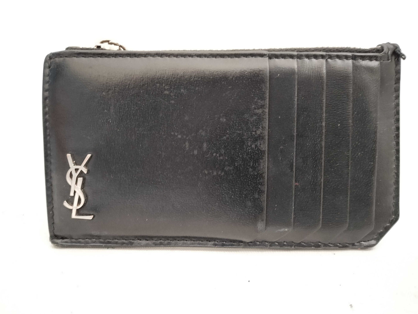 SAINT LAURENT Saint Laurent YSL Fragment Case Black Coin Case