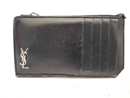 SAINT LAURENT Saint Laurent YSL Fragment Case Black Coin Case