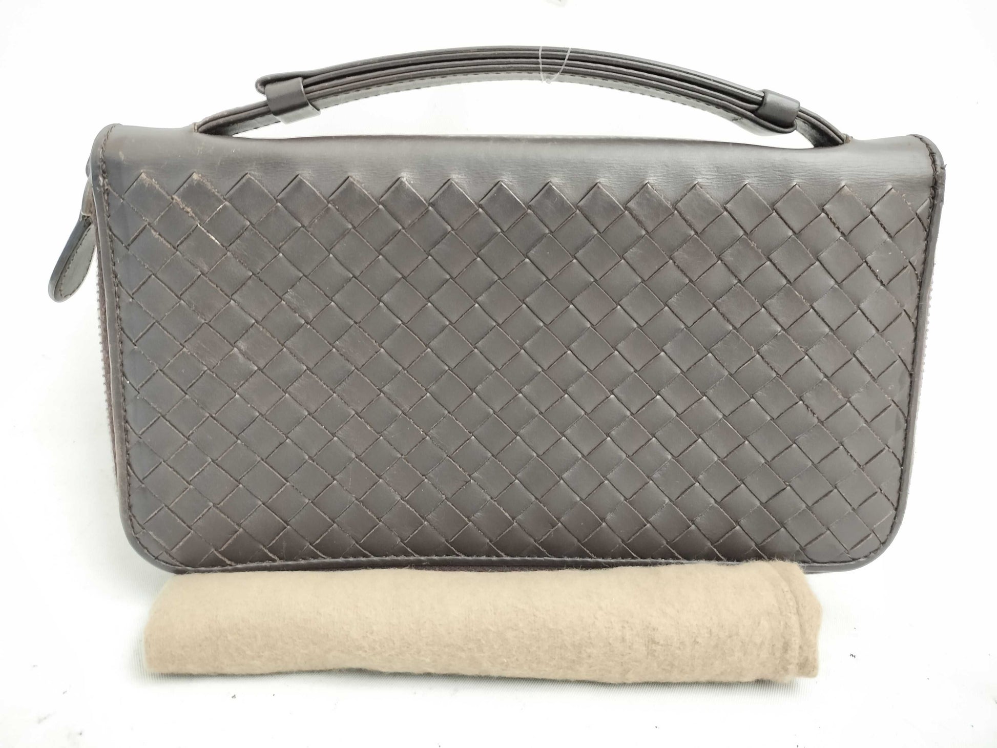 BOTTEGA VENETA Intrecciato Bottega Organizer Long Wallet Intrecciato Wallet
