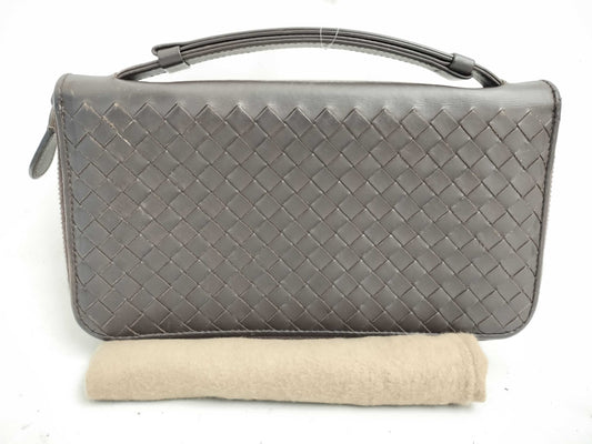 BOTTEGA VENETA Intrecciato Bottega Organizer Long Wallet Intrecciato Wallet